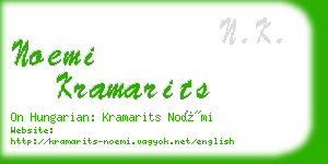 noemi kramarits business card